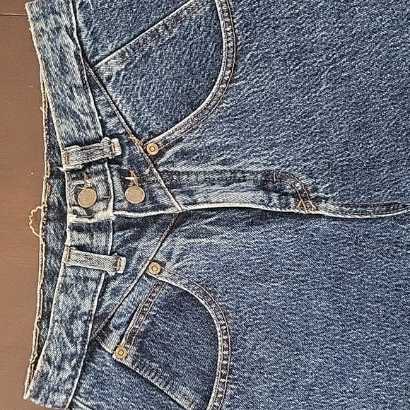 VINTAGE 80s ZENA 2-Button Taper Leg High-Waist Jeans Size 26 - Picture 4 of 10